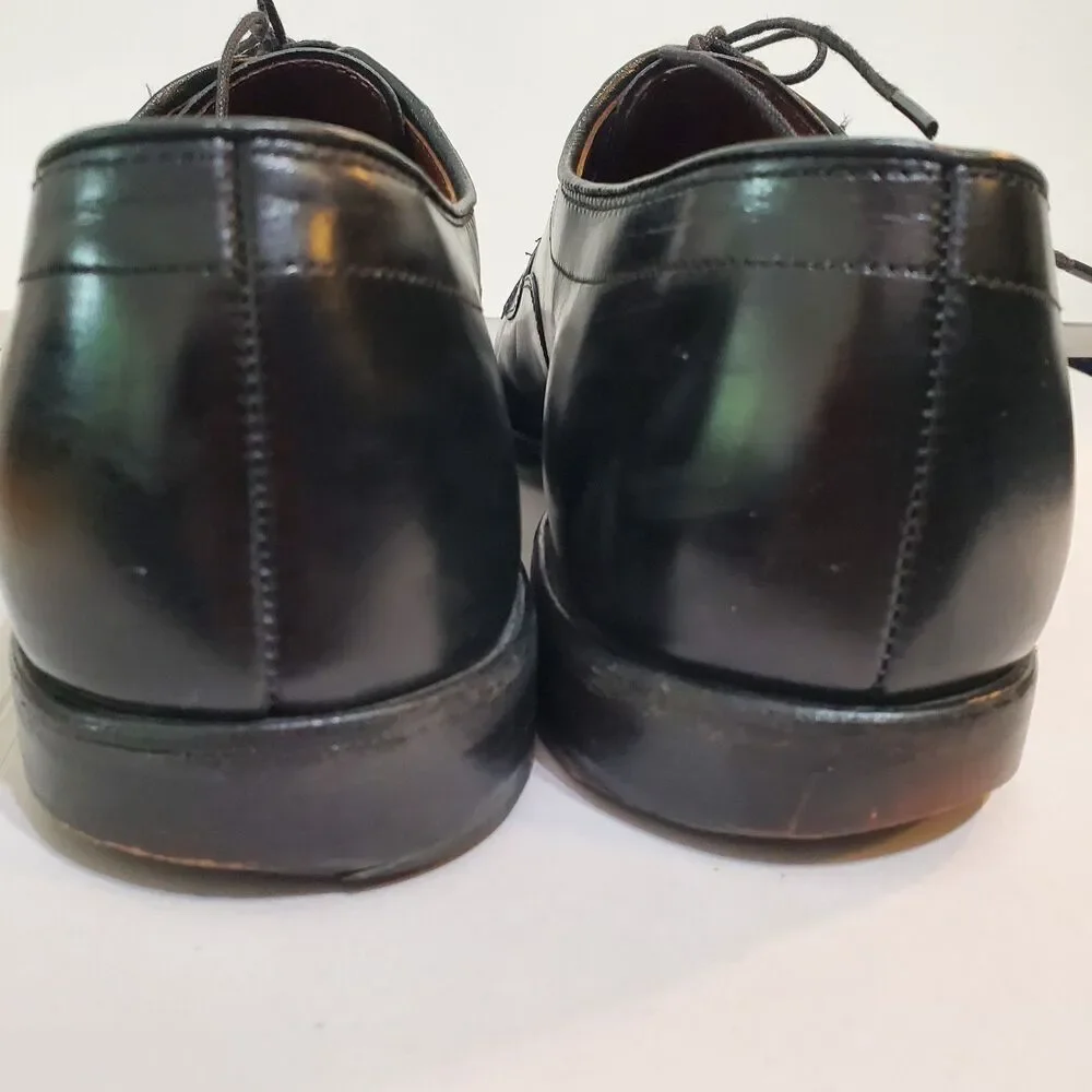 Allen Edmonds Sagamore Black Bicycle Toe‎ Dress Shoes Oxfords 12C narrow width